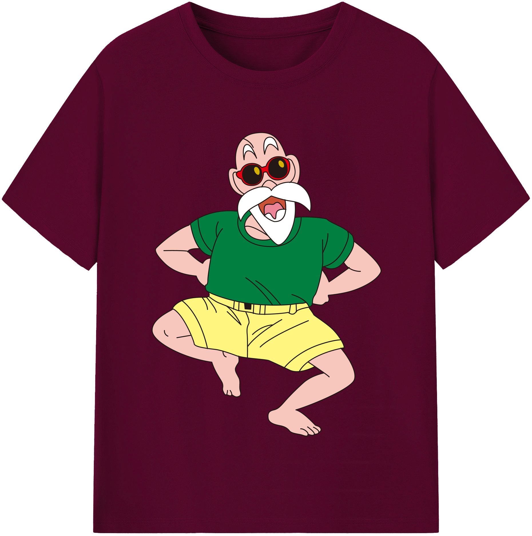 （画像用） ドラゴンボール 亀仙人（かめせんにん） DRAGON BALL Master Roshi Kame Sennin レディースカジュアルプリントTシャツ（綿100％）